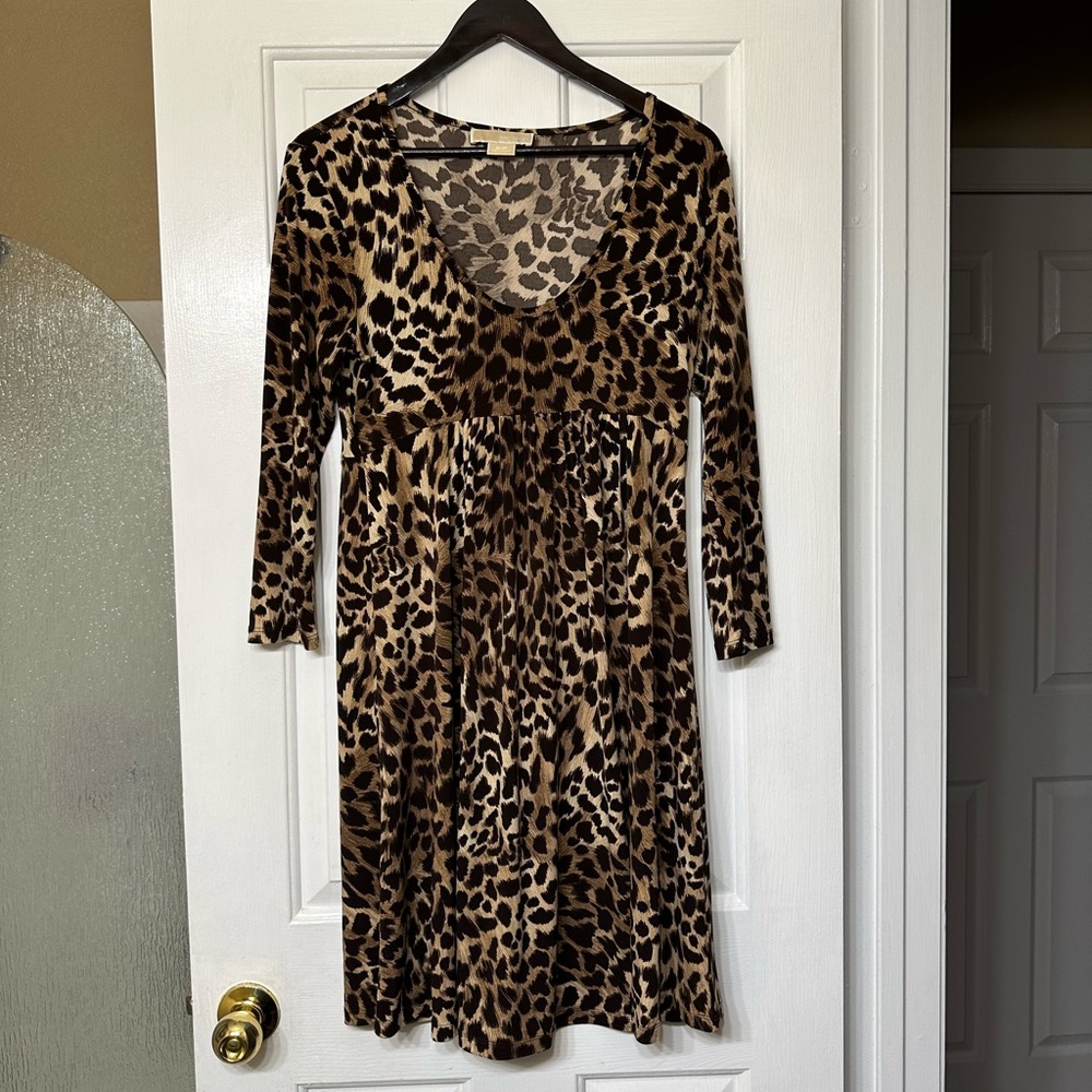 Michael Kors Leopard Cheetah Print Dress Vintage Purse Small